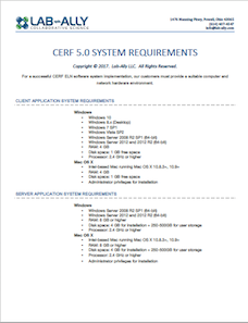 CERF 5.0 System Requirements
